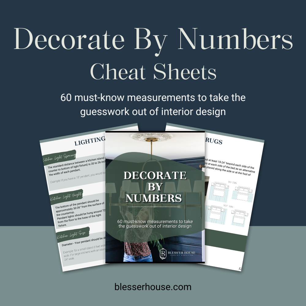 Decorate By Numbers Cheat Sheets